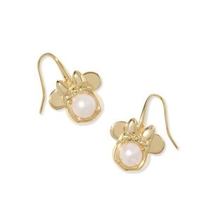 Kendra Scott 14k Gold-Plated Cultured Freshwater Pearl Minnie Mouse Drop Earring